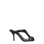 Givenchy Black Leather Stiletto Heel Sandals