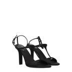 Givenchy Black Satin Stiletto Heel Sandals