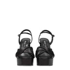 Sergio Rossi Black Leather Platforms