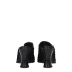 Premiata Black Fabric Platform Sandals