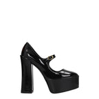 Stuart Weitzman Black Leather Platform Pumps