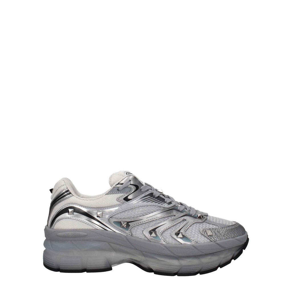 Valentino Garavani Gray Fabric Athletic Sneakers