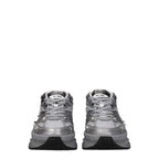 Valentino Garavani Gray Fabric Athletic Sneakers