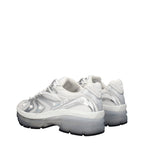 Valentino Garavani White Fabric Athletic Sneakers