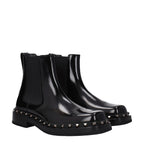 Valentino Garavani Black Leather Ankle Boots