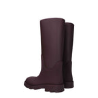 Burberry Red Cotton Rain Boots