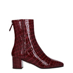 Aquazzura Red Leather Ankle Boots