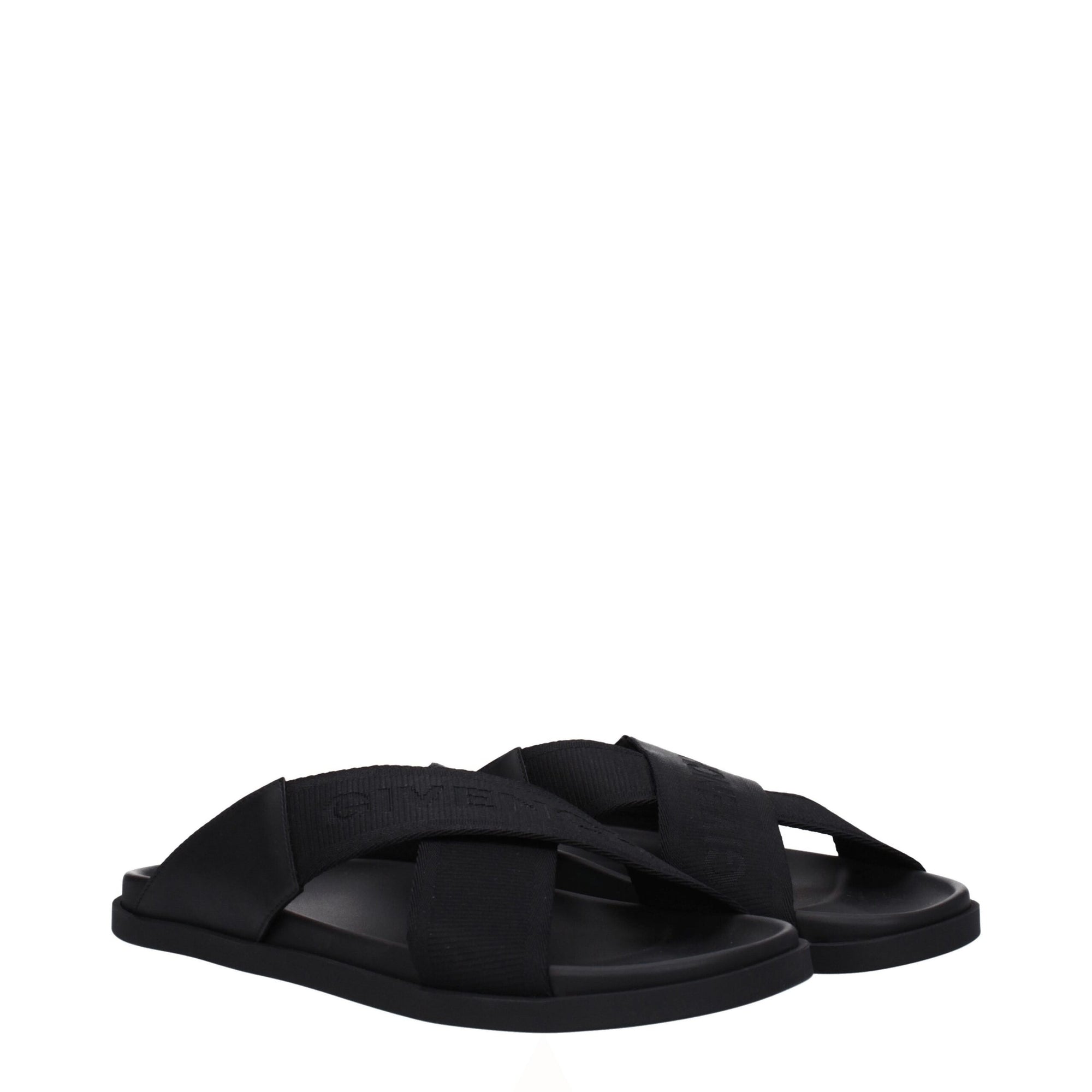 Givenchy Black Fabric Slippers