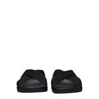 Givenchy Black Fabric Slippers