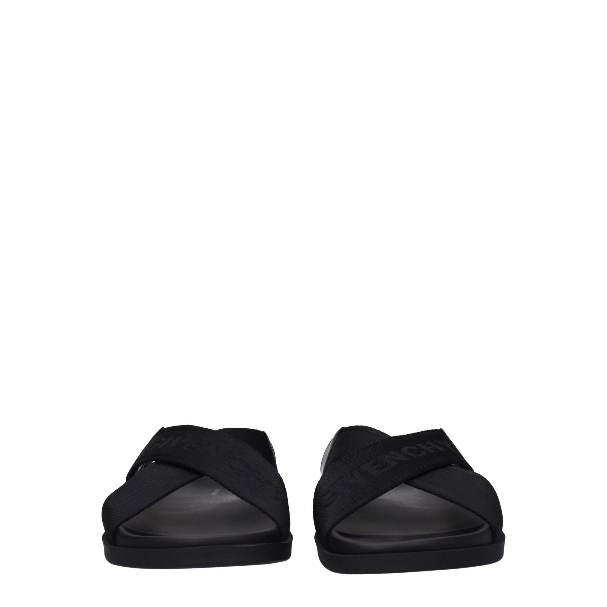 Givenchy Black Fabric Slippers