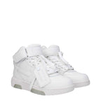 Off-White White Leather High Tops