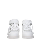 Off-White White Leather High Top Sneakers