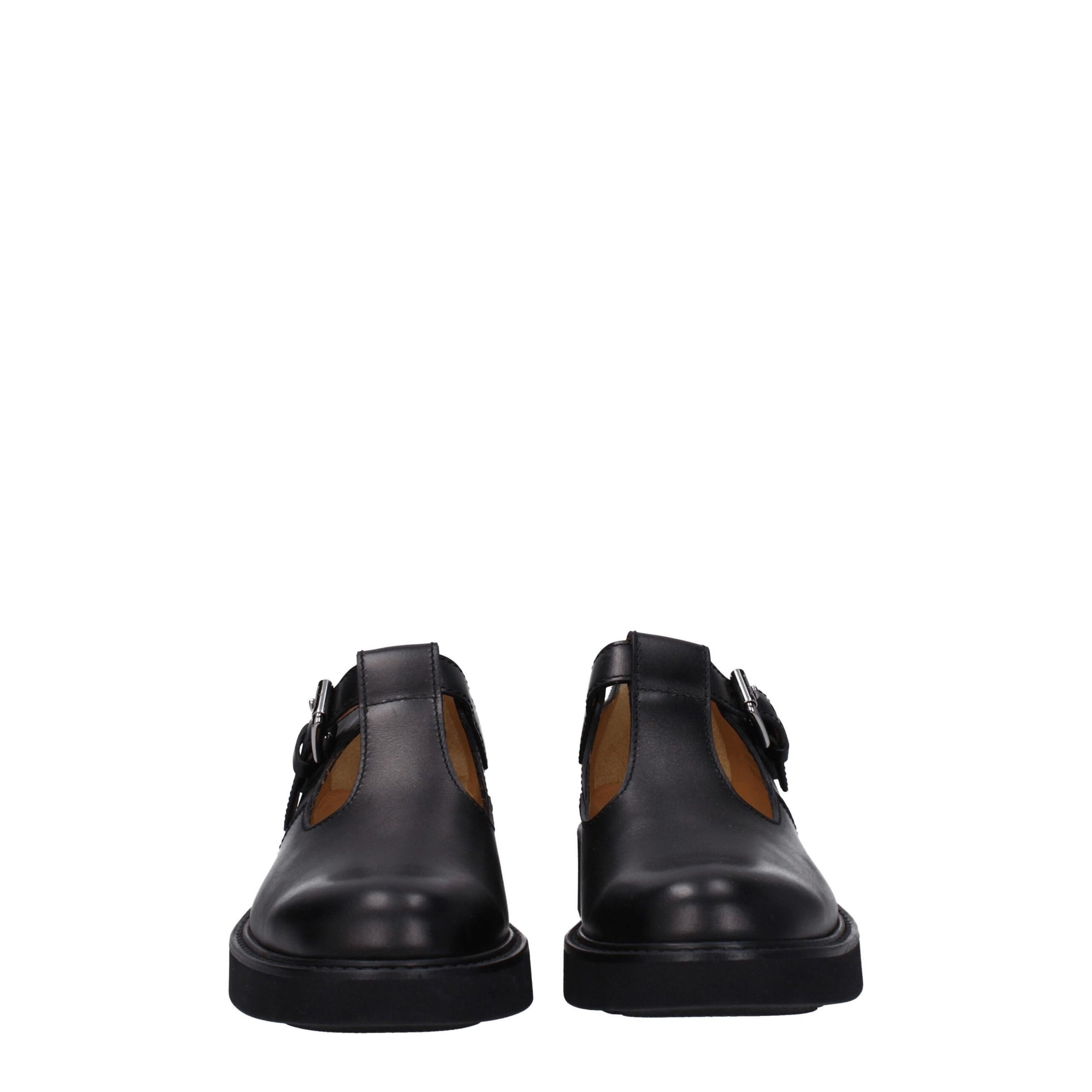 Church's Black Leather Oxfords And Derbies
