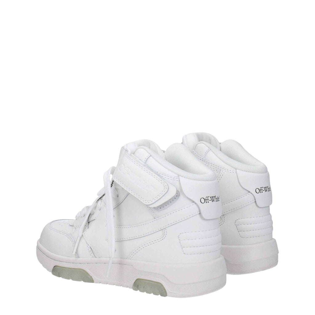 Off-White White Leather High Tops