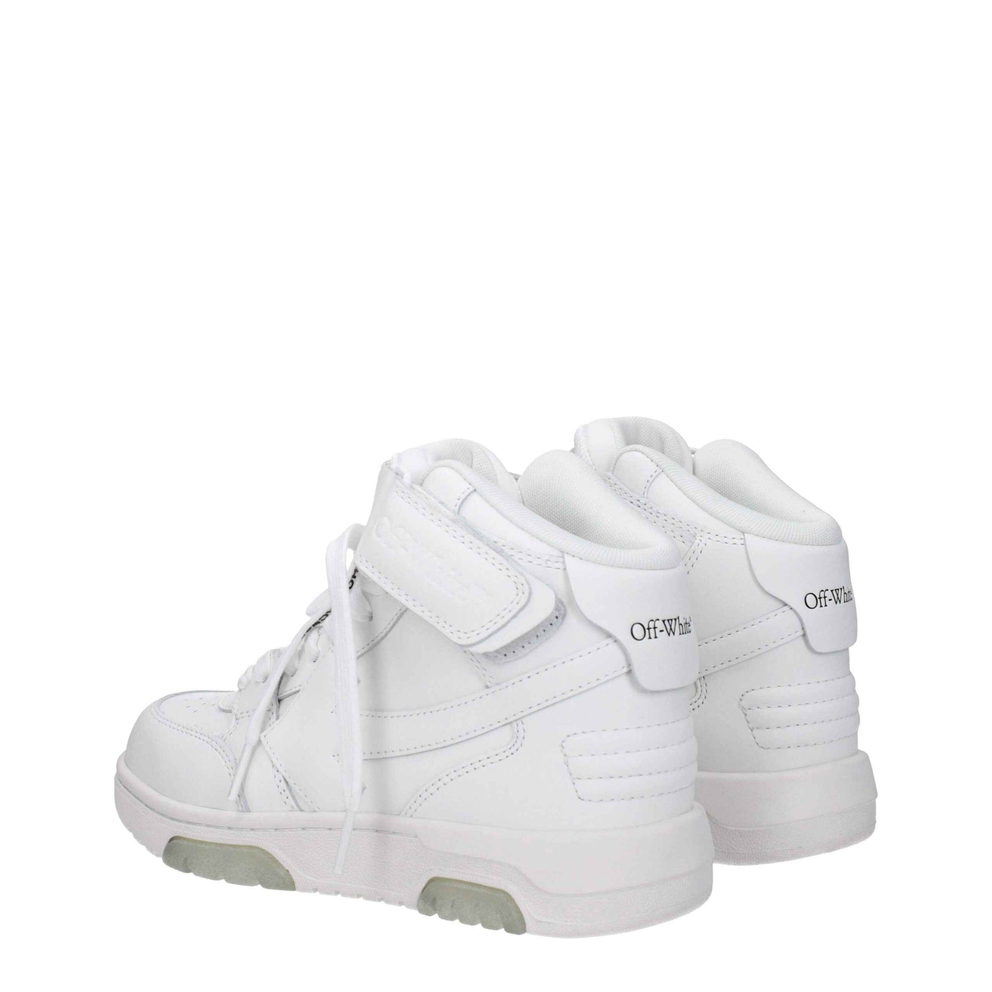 Off-White White Leather High Tops