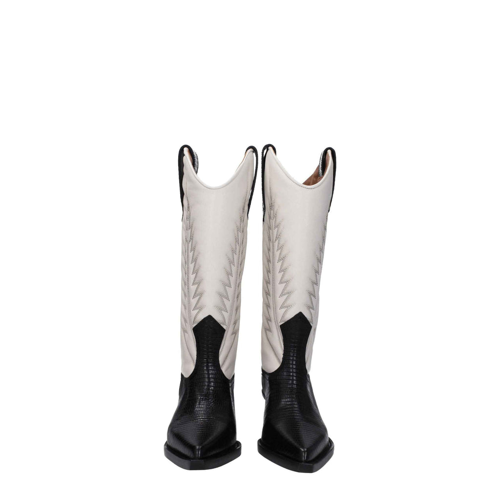 Paris Texas Beige Leather Boots