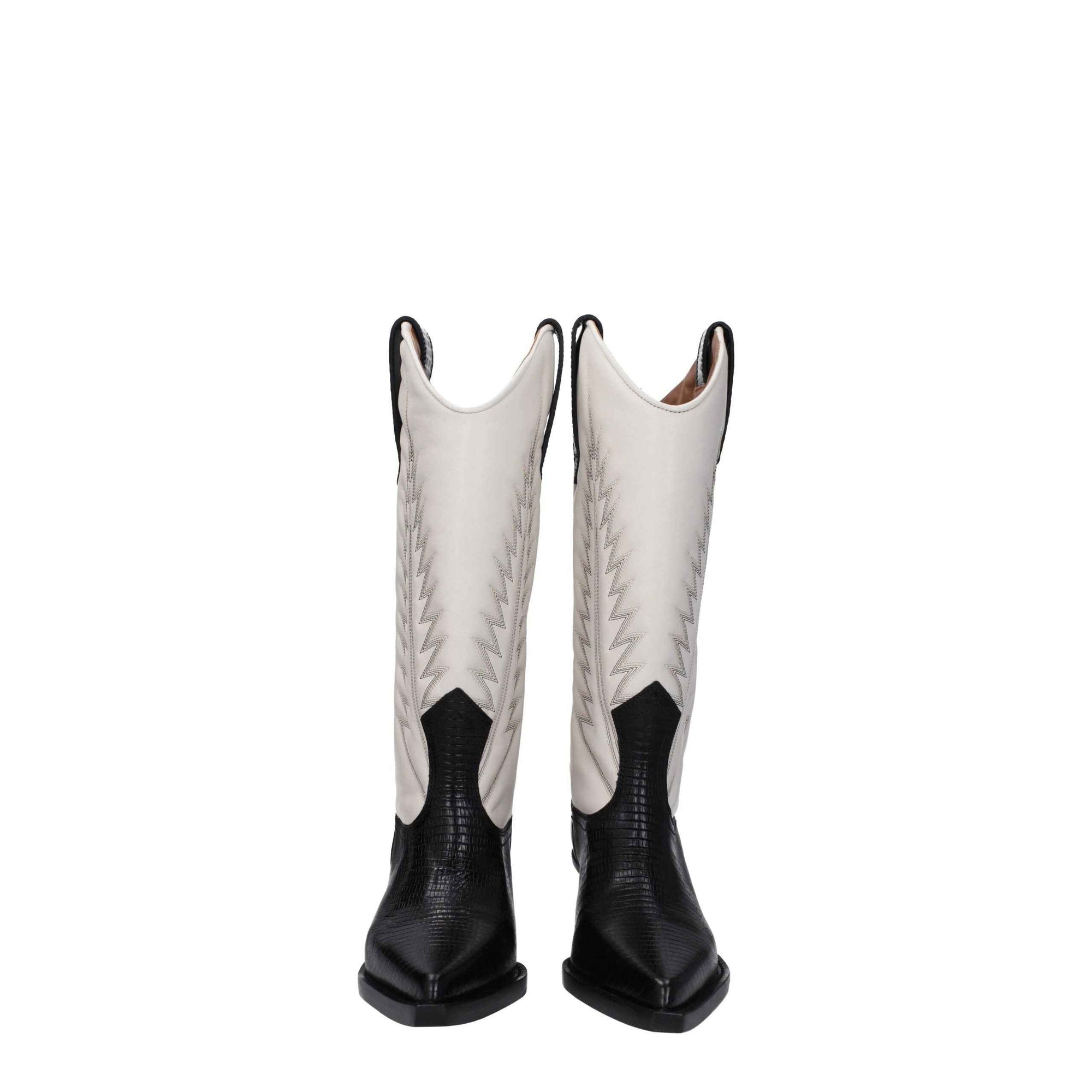 Paris Texas Beige Leather Boots