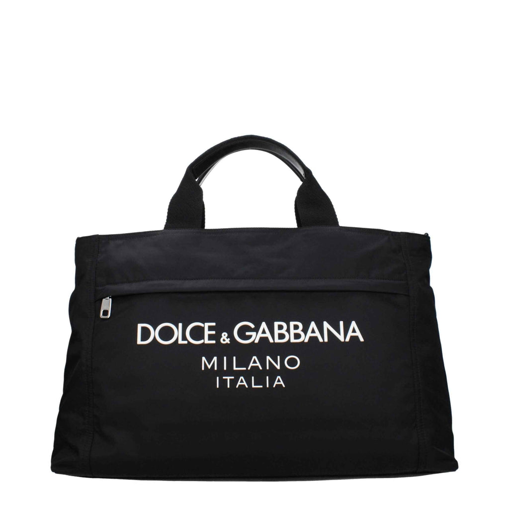 Dolce & Gabbana Black Fabric Luggage And Travel