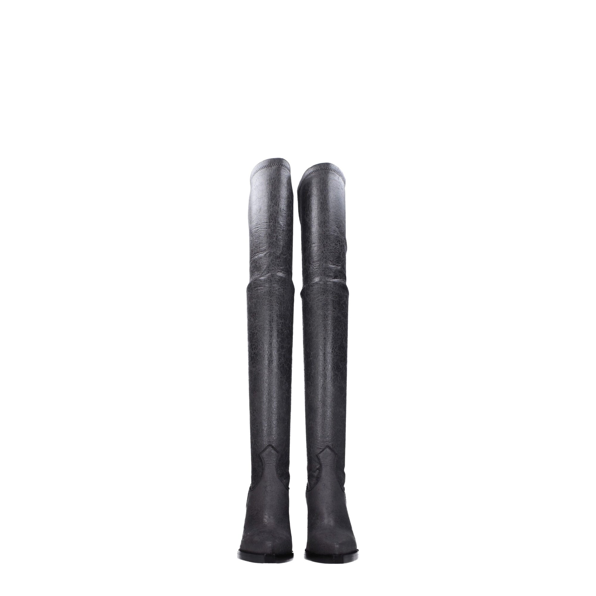 Paris Texas Black Leather Over The Knee