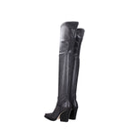 Paris Texas Black Leather Over The Knee