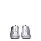The Attico Gray Leather Platforms