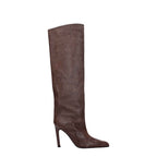 Paris Texas Brown Leather High Heel Boots