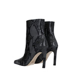 Paris Texas Gray Leather Ankle Boots