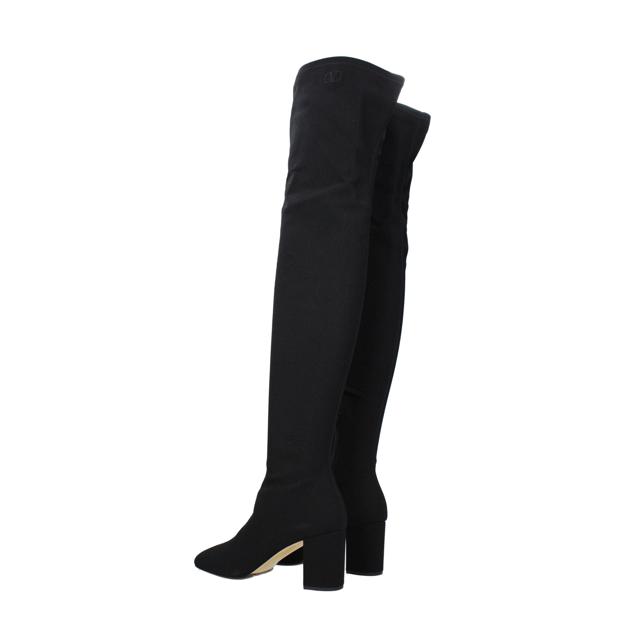 Valentino Garavani Black Fabric Over The Knee