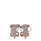 Paris Texas Pink Leather Stiletto Heels Sandals