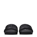 Ambush Black Leather Slippers