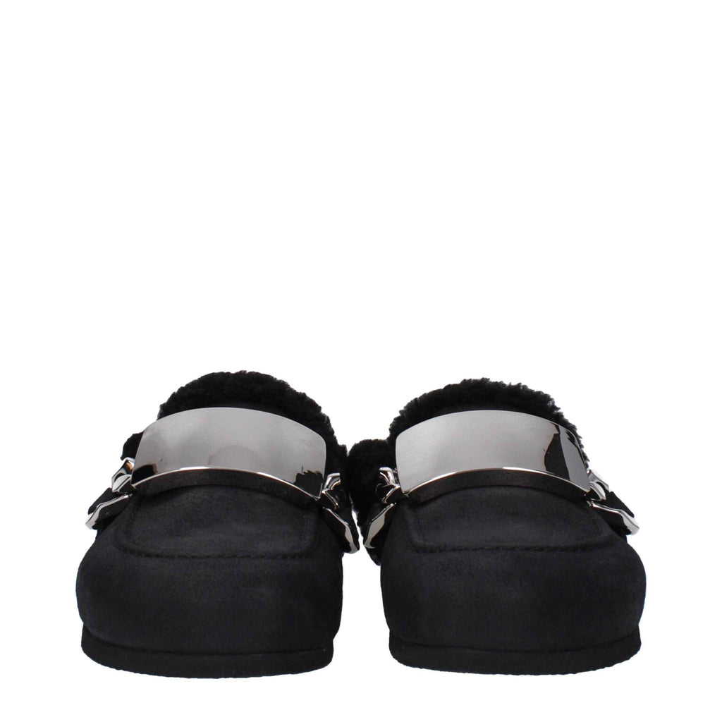 Jw Anderson Black Leather Slippers
