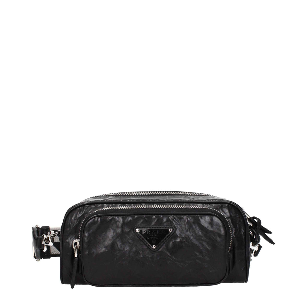Prada Black Leather Crossbody Bag