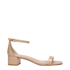 Stuart Weitzman Pink Leather Flat Sandals