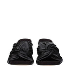 Stella McCartney Black Leather Stiletto Heel Sandals