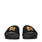 Palm Angels Black Fabric Slippers