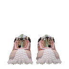 Moncler Pink Leather Athletic Sneakers