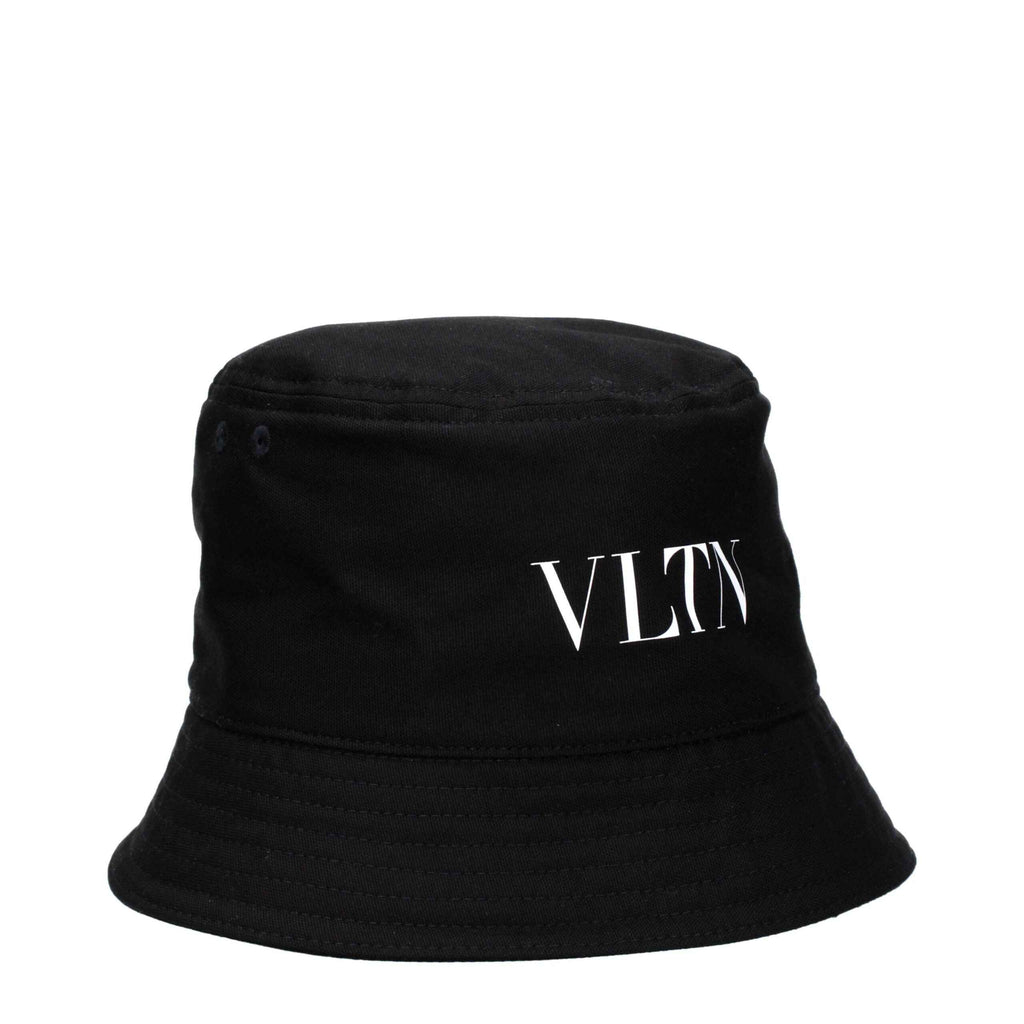 Valentino Garavani Black Cotton Bucket Hat