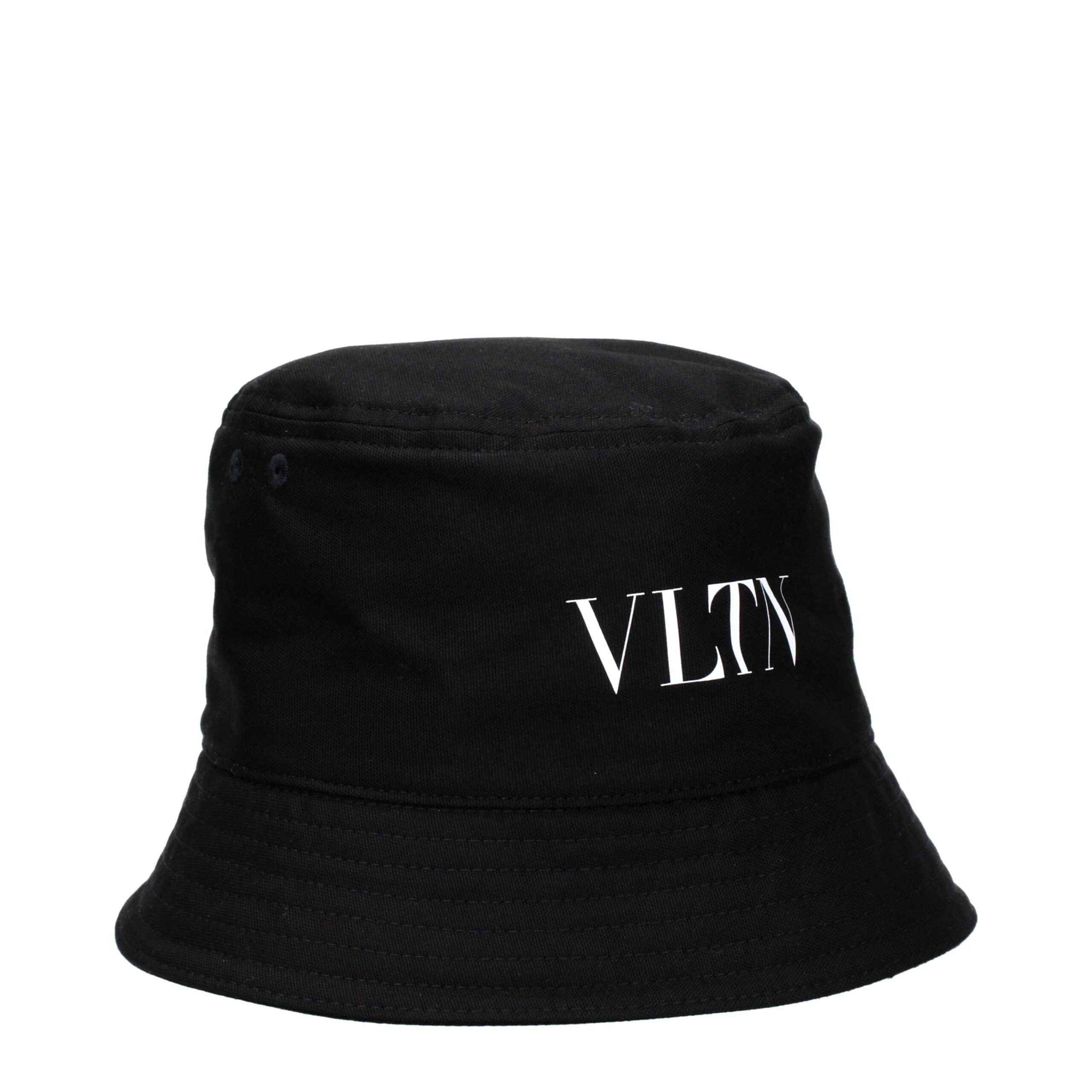 Valentino Garavani Black Cotton Bucket Hat