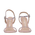 Stuart Weitzman Pink Leather Stiletto Heel Sandals