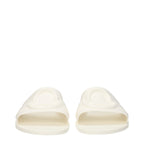 Moncler White Cotton Slippers