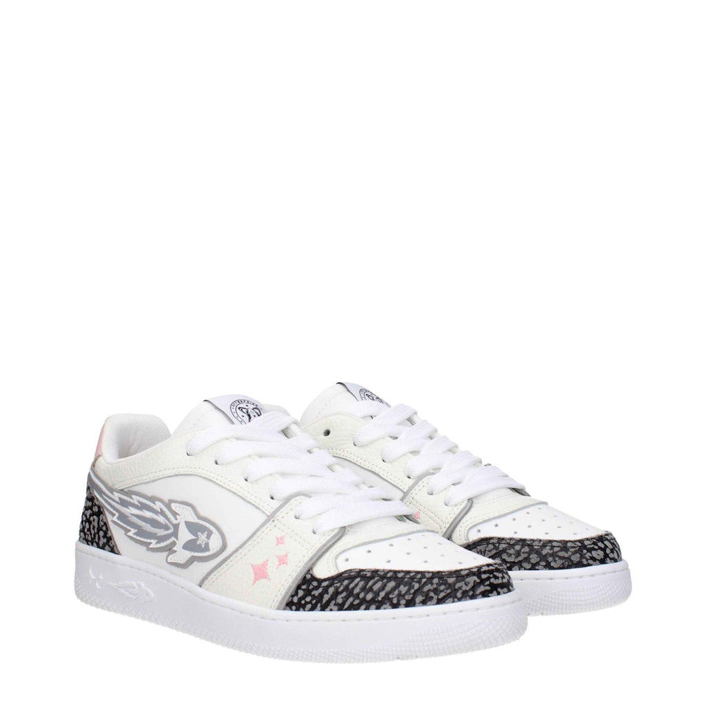 Enterprise Japan White Leather Athletic Sneakers