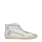 Golden Goose White Leather High Top Sneakers