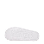 Kenzo White Cotton Slippers