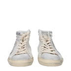Golden Goose White Leather High Top Sneakers
