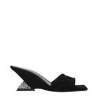 The Attico Black Leather Platforms
