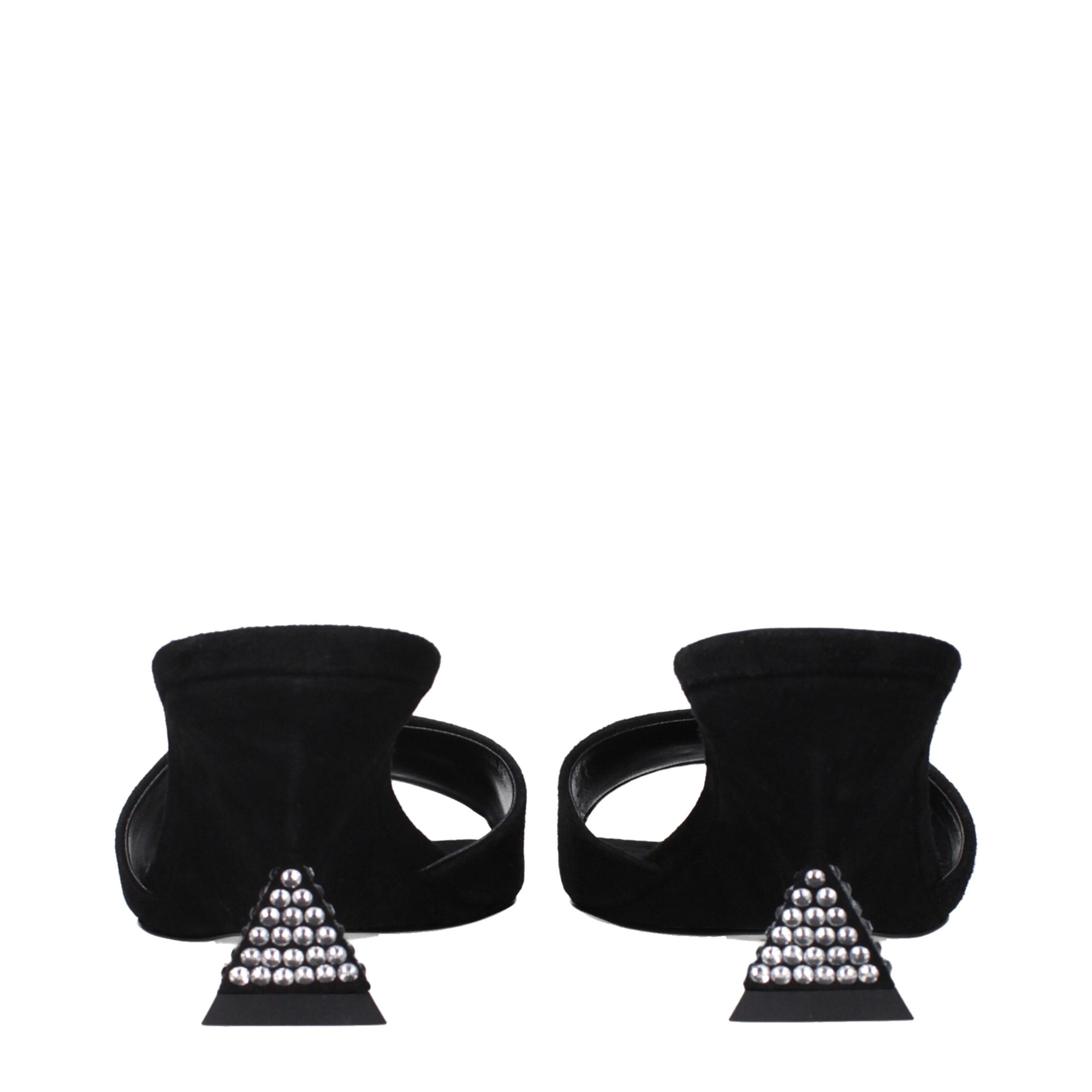 The Attico Black Leather Platforms