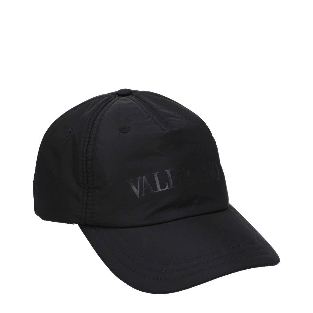 Valentino Garavani Black Polyamide Cap (Baseball Hat)