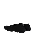 Dolce & Gabbana Black Leather Slip-On Loafers