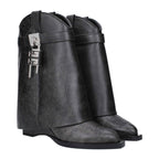 Givenchy Black Leather Ankle Boots