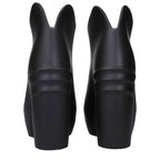 Givenchy Black Cotton Wedge Sandals